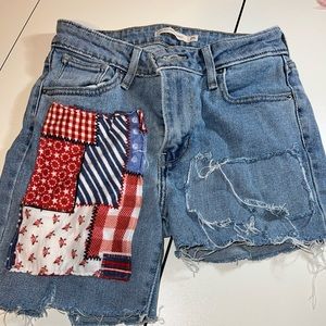 Upcycled Levis-Handmade shorts
